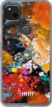 6F hoesje - geschikt voor Google Pixel 4a -  Transparant TPU Case - Colourful Palette #ffffff