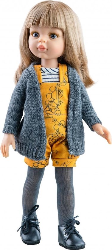 Paola Reina Puppe Amigas Carla - 32cm Puppe Mit Dunkelblondem Haar Im Pyjama