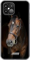 6F hoesje - geschikt voor iPhone 12 - Transparant TPU Case - Horse #ffffff