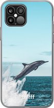 6F hoesje - geschikt voor iPhone 12 Pro - Transparant TPU Case - Dolphin #ffffff