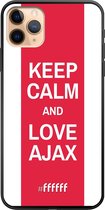 iPhone 11 Pro Max Hoesje TPU Case - AFC Ajax Keep Calm #ffffff