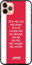 iPhone 11 Pro Max Hoesje TPU Case - AFC Ajax Dit Is Mijn Club #ffffff