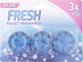 Wc Stortbakblokken - Stortbakblokken - Toiletblokken - Fresh Toilet Freshener - Toilet Freshener - Blue - 4 x 50 gram