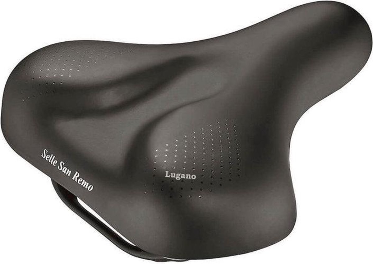 Zadel selle san remo lugano vacuum handgreep zwart (kaart)