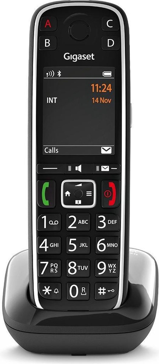 Gigaset E720 Analoge-/DECT-telefoon Zwart Nummerherkenning