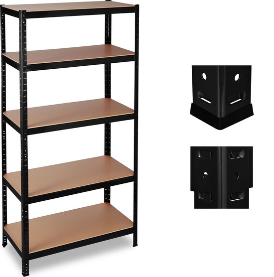 INDUSTRIAL Stellingkast Heavy Duty 196x100x60 cm blauw/grijs kopen