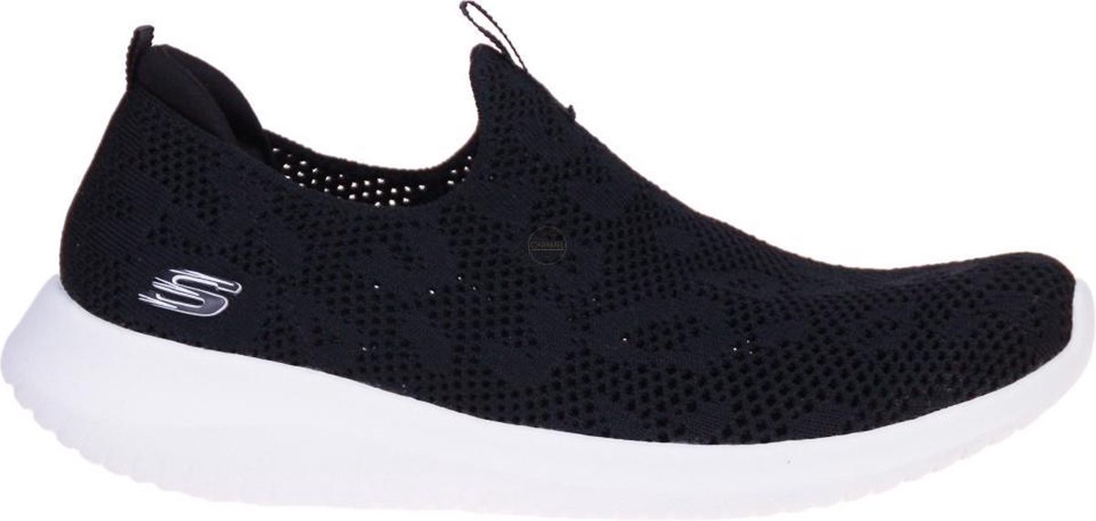 Outfits met Skechers Ultra Flex - Fast Talker Dames Instappers -  Black/White - Maat 38 (0)| VrouwenOutfits.nl