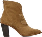 Zinda Vrouwen Leren     Cowboy Laarzen  / Western Boots 4522 - Camel - Maat 42