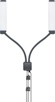 Glamcor Elite X Deluxe Sparkle Edition | HD LED Lighting |lamp set led ringlicht met statief | Studiolamp | Make-Up lamp | ergonomische bureaulamp
