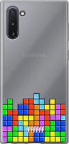 6F hoesje - geschikt voor Samsung Galaxy Note 10 -  Transparant TPU Case - Tetris #ffffff