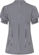 Hell Bunny Humbug Blouse Blouse zwart-wit XS