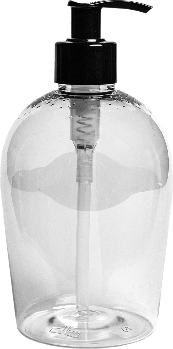 Lege Zeep Dispenser Plastic Fles 500 ml - PET 28 met zwarte pomp -  navulbaar – 10... | bol.com