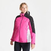 Dare2B Radiate Waterdicht dames Skijack, Roze/Zwart, Maat 46