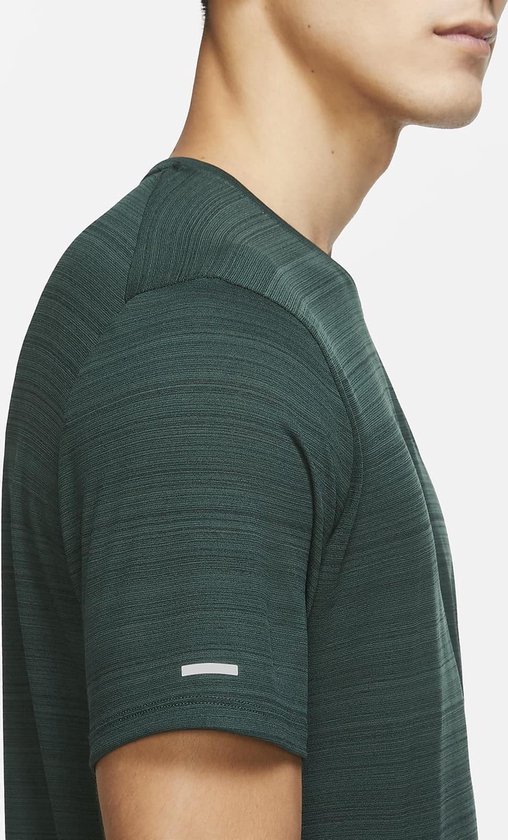 Nike Dri Fit Miler shirt heren donker groen |