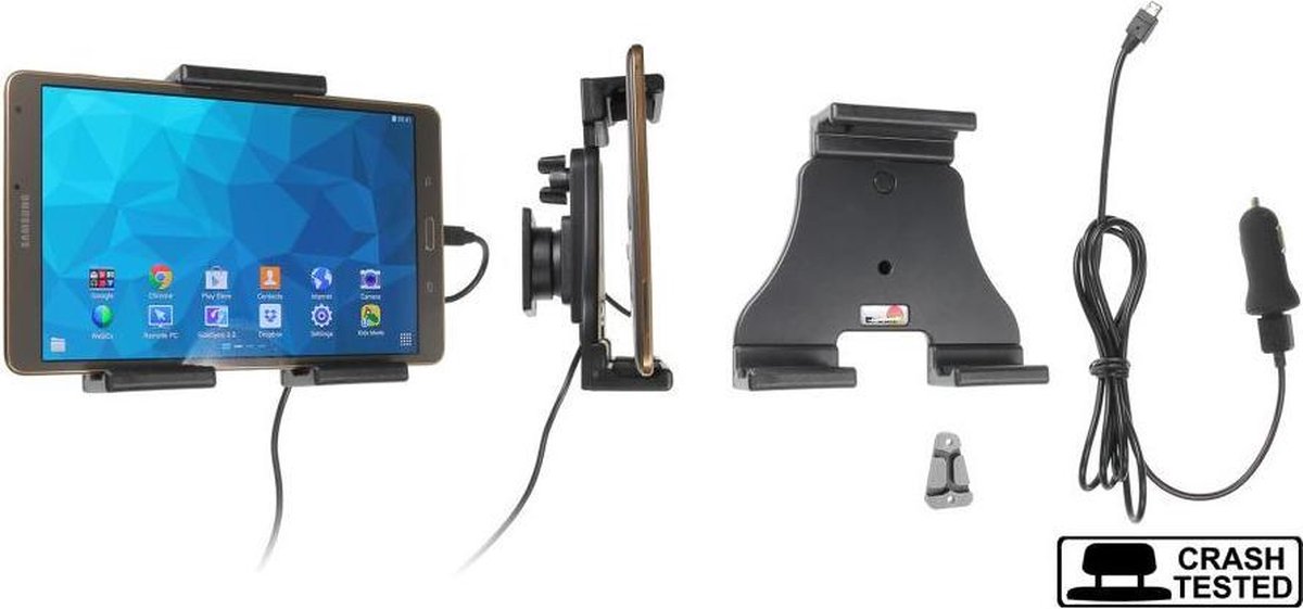 Brodit Halter Universal aktiv USB Type-C (Höhe 120-150 mm / Dicke max. 25 mm)