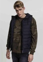 Urban Classics Mouwloos jacket -2XL- Small Bubble Hooded Bodywarmer Zwart