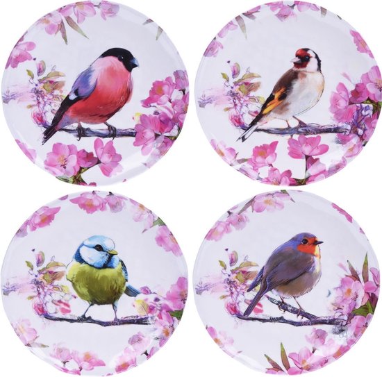 Buitenshuis Aankondiging Ontdooien, ontdooien, vorst ontdooien 4x Borden met vogel dierenprint melamine 27 cm - Keuken/kookbenodigdheden -  Picknicken... | bol.com