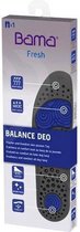 Bama Balance Deo voetbed, inlegzolen met ademende, antibacteriële hoes voor meer frisheid, unisex, zwart - 36