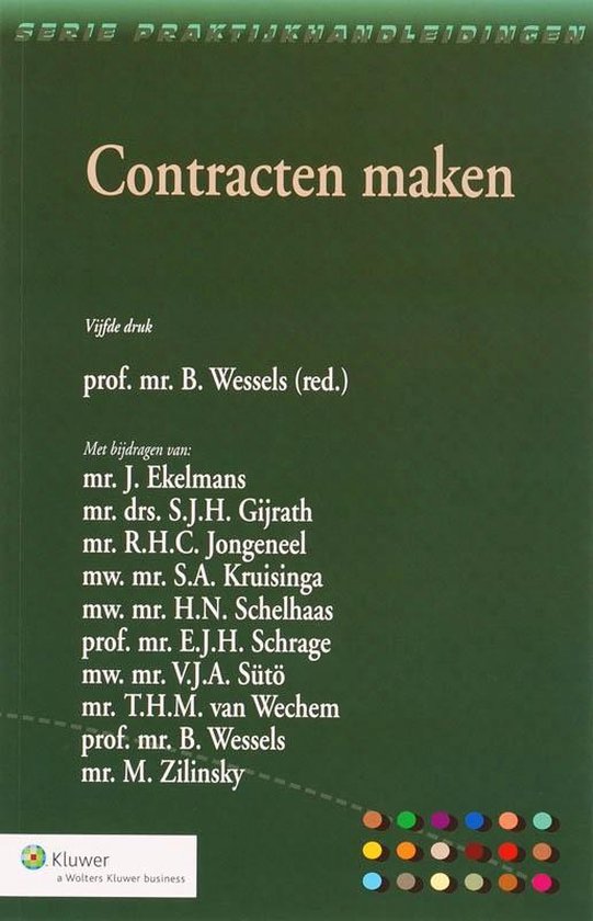 Cover van het boek 'Contracten maken / druk 5' van  Onbekend