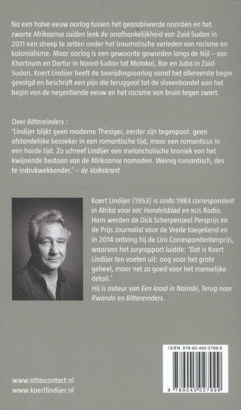 Foto van Koert Lindijer, geboren in 1953, de auteur van 'De vloek van de Nijl'.