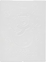 Embossing Folder . sneeuwpop. d: 11x14 cm. dikte 2 mm. 1 stuk
