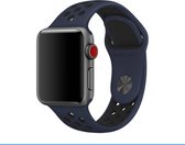 123Watches.nl 38mm -  Geschikt voor Apple Watch - Nike middernacht blauw / zwart sportbandje