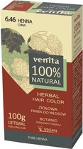 Venita 100% NATURAL BIO ORGANIC Henna HERBAL BOTANICAL PERMANENT VEGAN Haarverf 6.46 Henna 100g