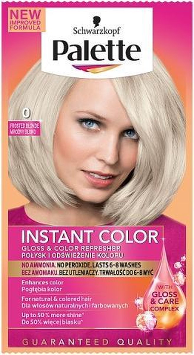 Onmiddellijke kleur haarkleur shampoo 0 Frosty Blond 25ml