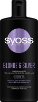 Syoss - Blonde & Silver Purple Shampoo - Shampoo For Highlighted, Blonde And Gray Hair