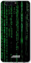 Huawei P10 Plus Hoesje Transparant TPU Case - Hacking The Matrix #ffffff