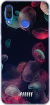 Huawei Nova 3 Hoesje Transparant TPU Case - Jellyfish Bloom #ffffff