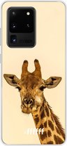 Samsung Galaxy S20 Ultra Hoesje Transparant TPU Case - Giraffe #ffffff