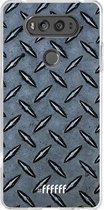 LG V20 Hoesje Transparant TPU Case - Diamond Plate #ffffff