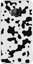 HTC U Play Hoesje Transparant TPU Case - Dalmation Print #ffffff