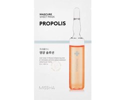 Missha Mascure Propolis Rescue Solution Sheet Mask  (Set van 10 stuks)