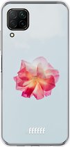 Huawei P40 Lite Hoesje Transparant TPU Case - Rouge Floweret #ffffff