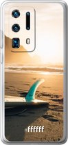 Huawei P40 Pro+ Hoesje Transparant TPU Case - Sunset Surf #ffffff