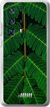 Huawei P40 Pro+ Hoesje Transparant TPU Case - Symmetric Plants #ffffff