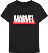 Marvel Heren Tshirt -XL- Out The Box Logo Zwart