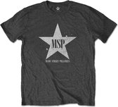 Manic Street Preachers Heren Tshirt -L- Classic Distressed Star Grijs