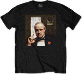 The Godfather - Pointing Heren T-shirt - S - Zwart