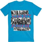 The Clash Heren Tshirt -M- City Rockers Blauw