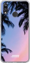 Huawei P20 Lite (2018) Hoesje Transparant TPU Case - Sunset Palms #ffffff