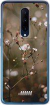 6F hoesje - geschikt voor OnePlus 7 Pro -  Transparant TPU Case - Flower Buds #ffffff