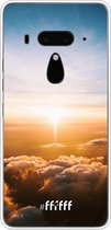 HTC U12+ Hoesje Transparant TPU Case - Cloud Sunset #ffffff
