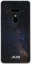 6F hoesje - geschikt voor HTC U12+ -  Transparant TPU Case - Dark Space #ffffff