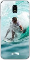 Samsung Galaxy J7 (2018) Hoesje Transparant TPU Case - Boy Surfing #ffffff