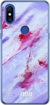 Xiaomi Mi Mix 3 Hoesje Transparant TPU Case - Abstract Pinks #ffffff