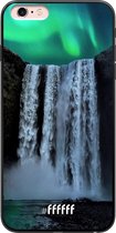 iPhone 6 Plus Hoesje TPU Case - Waterfall Polar Lights #ffffff