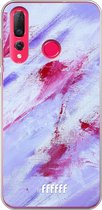 Huawei P30 Lite Hoesje Transparant TPU Case - Abstract Pinks #ffffff